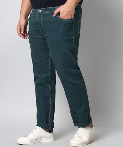 Image of STUDIO NEXX Regular Fit Cotton Lycra Blend Black Jeans