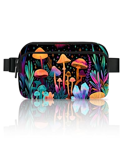 Image of Mushroom Fanny Pack for Women Belt Bag Fashion Everywhere Waist Pouch Lightweight Crossbody Bags with Adjustable Strap