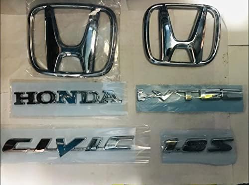 Zimba Chrome Logo Car Monogram 3D Sticker Decals for Civic 1.8s Complete Emblem Kit