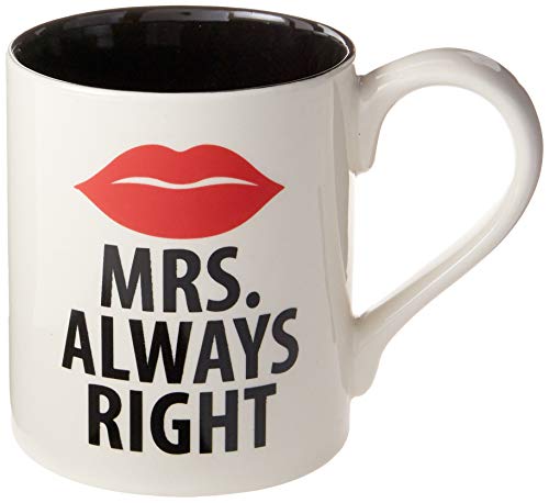 Juego de 2 mugs de cerámica Enesco Our Name is Mr. Right miniatura 2