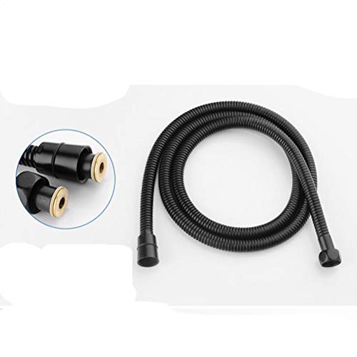 Mitigeur de baignoire noir ensemble douche murale laiton avec pommeau à main - 6