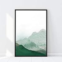 Framed Canvas Wall Art Mountain Prints Home Artwork Decoration for Living Room,Bedroom - 16x24 inches