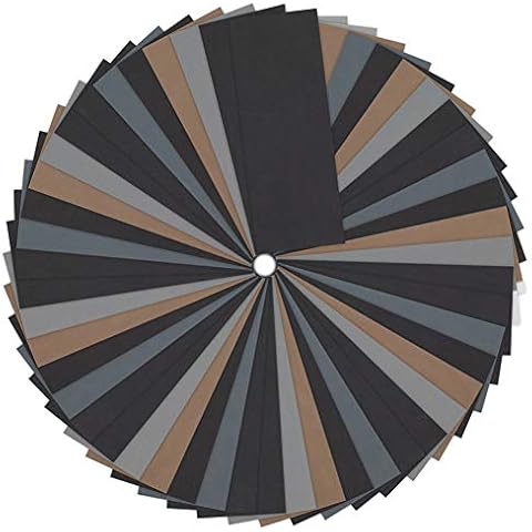 faddy-1 60 Pieces Wet and Dry Sandpaper 1500 2000 2500 3000 5000 7000 Grit Sandpaper Assorted for Automotive Sanding, Wood Furniture Finishing and Wood Turning Finishing, 9 x 3.6 inch Cover