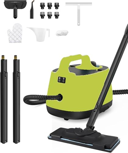 Image of Steam Cleaner for home, 293F 58 PSI Powerful Multipurpose Steam Mop for Home Use, 50Oz Capacity, Heavy Duty Steamer for Carpets, Handheld Steamers, Floors, Cars, Tiles, Crack Cleaning, Titanium