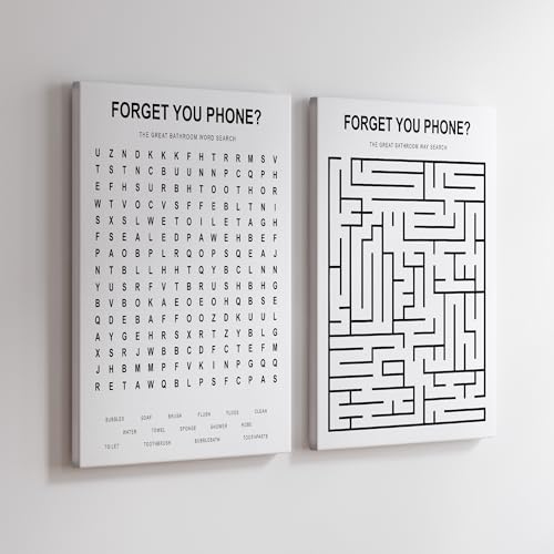 Poster Master 2-Piece The Great Bathroom Word & Way Search