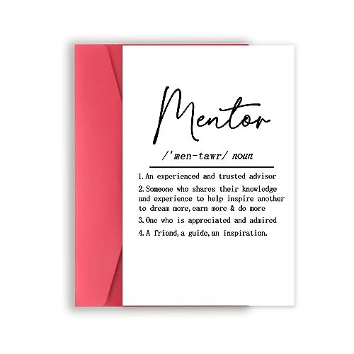 YiKaLus Happy Boss’s Day Card for Mentor, Unique Mentor Gifts for Leader Boss,...