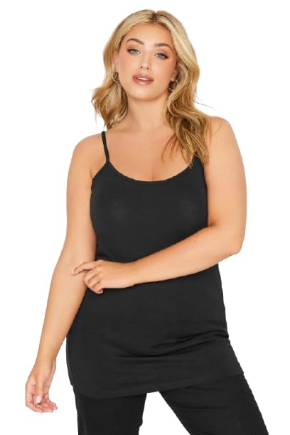 shaperx Women's Cotton Camisole Spaghetti Straps Tank Top Pack of 1 Plus Size-picture-47