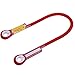 Alomejor Cuerda para Escalada en Roca Protección contra la caída Lazo Cuerda de la Eslinga Equipo de Supervivencia al Aire Libre Cuerda de Seguridad para Escalar con Anillo (60CM-Red)