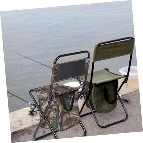 Chaise de camping pliante avec dossier confortable et paquet de rangement intégré