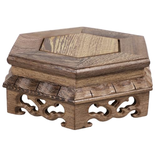 Présentoir en bois antique pot de fleurs rustique intérieur OUNONA