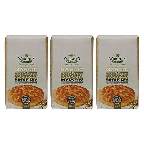 Wright's Garlic & Rosemary Focaccia Mix 500g x3