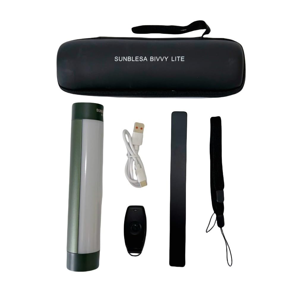 Sunblesa Upgrade Wiederaufladbare Bivvy Light - Magnetische LED Angel-Laterne mit Fernbedienung, 2600mAh Powerbank, Rot/Grün/Weiß Modi, Wasserdicht für Karpfenangeln Camping