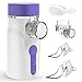 HYLOGY Nebulizador Portatil Inhalador, Inhaladores para Niños y Adultos, Inhalador Nebulizador, Asma y Nasal, Copa liquida, Cable de Carga (Blanco) (Blanco)