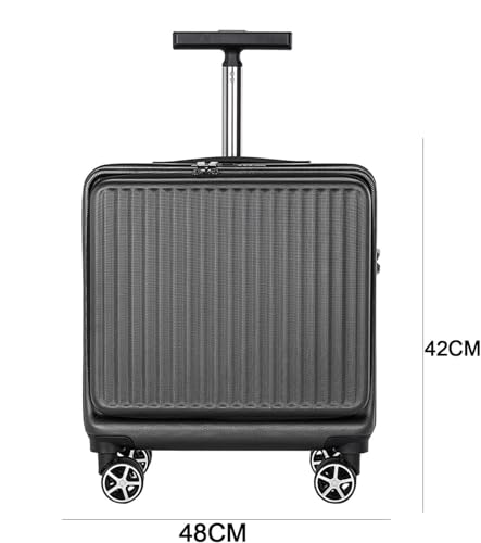Light Suitcase 16 In Suitcases Business Travel Boarding Hard Suitcases With Wheels Suitcase Lightweight Wheeled Luggage(B)2