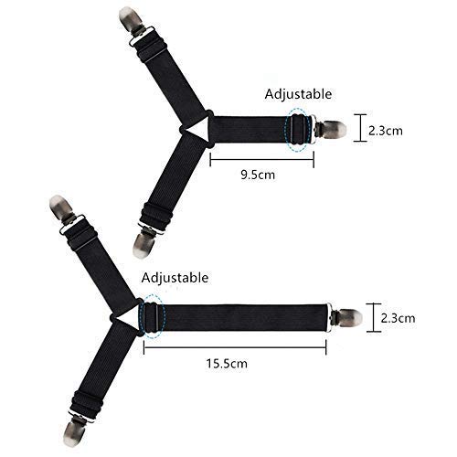 Felly Clip Lenzuola 4 Pezzi Lenzuola Bretelle