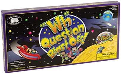 Super Duper Publications | WH Question & Answer Blast-Off Board Game | Educational Learning Resource for Children