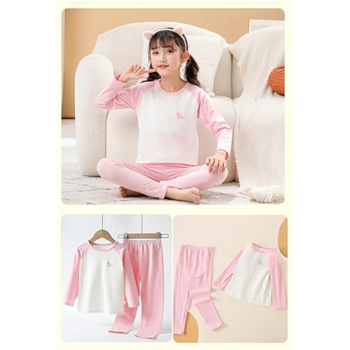 Soft Cotton 𝐏a𝐣amas for Kids Boys Girls Comfort 𝐋oun𝐠ewear Cute 𝐍𝐢ghtwear Set Long Sleeve 𝐒lee𝐩wear with Pants 2PCS2
