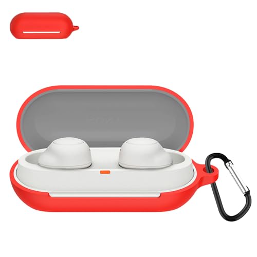 JXRICH For Sony WF-C700N �P�[�X �\�j�[ WF-C700N �p �J�o�[ �����h�~ �L�Y�h�~ �V���R���P�[�X �����[�d�\ �S�ʕی� �J���r�i�t��(���b�h)