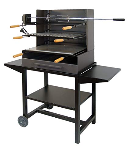 Imex El Zorro 71563 - Barbacoa C/Parrilla,Plancha,Kit Y Band.chapa.61X40X135Cms.