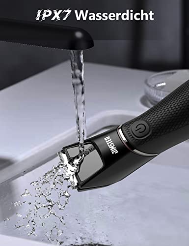 Intimrasierer Mann, Körperrasierer Herren, Body Groom für den Intimbereich, Achseln, Brust mit LED-Leuchte, IPX7 wasserdicht, 90 Min. Laufzeit, Nass/Trocken Körperhaartrimmer ohne Hautirritationen - Image 7