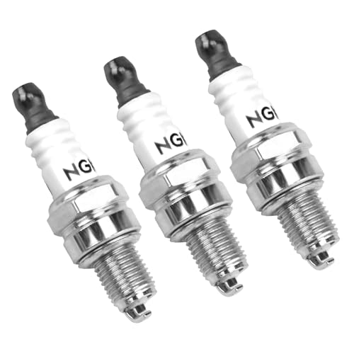 3Pcs Bujía para NGK CMR5H Stihl Honda Brisk Bosch Husqvarna Echo BR500 BR550 BR600 FC56 965, Reemplazo de Bujías Cortadora de Césped Fácil de reemplazar y duradero