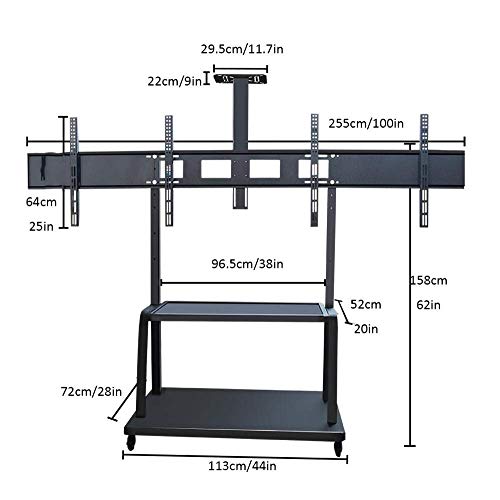 Soporte de Piso Universal para TV 40-65 Pulgadas Negro miniatura 6