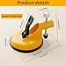 2026 New Adjustable Height Setter, Professional Countertop Leveling Tool with Heavy-Duty Suction Cups, Countertop & Flooring Alignment Tool for Tile, Floors Gap Fix and Seam Leveling (Yellow, 1 Pc)