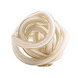 Torre & Tagus Orbit Glass Décor Ball, 3-inch Diameter, Gold Metallic White