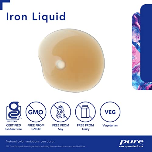 Pure Encapsulations Iron Liquid | Hypoallergenic Supplement Supports Hemoglobin and Myoglobin Function | 4.1 fl. oz. - Image 5