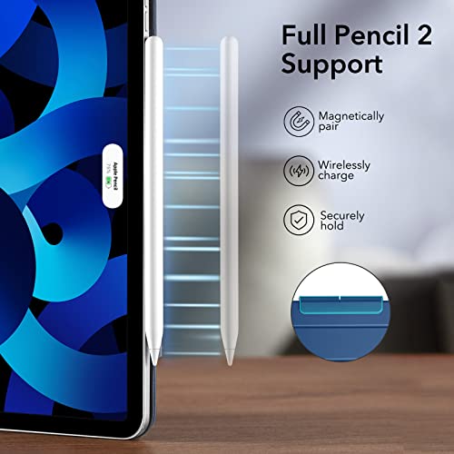Image of ESR for iPad Air 11 Inch Case M4 /M3 /M2 (2026 /2025 /2024), iPad Air 5th /4th Gen (2022 /2020), Powerful Magnetic Attachment, Slim Trifold Stand Case, Auto Wake /Sleep, Durable Protection, Navy Blue | Slim Trifold Two-Way Stand, Powerful Magnetic Attachment, Durable Protection, Auto Wake /Sleep, Rebound Series