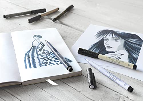 Image of Faber-Castell Pitt Artist Soft Brush Color Pen Set - Pack of 6