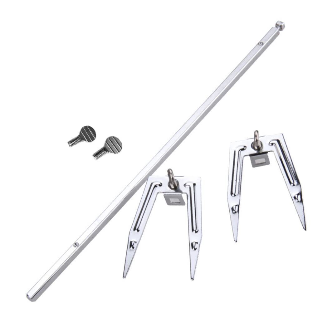 Fourchette Rôtissoire Inox 34cm - Pour Poulet, Viande, Poisson - Friteuse Air, BBQ, Four