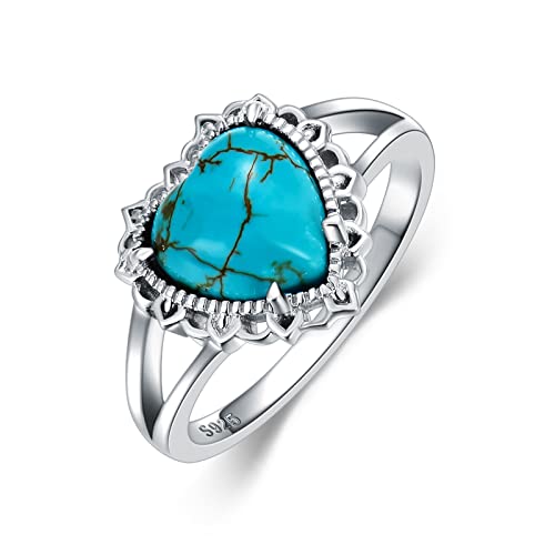 Bague turquoise naturelle femme argent 925 pour sublimer votre style bohème au quotidien