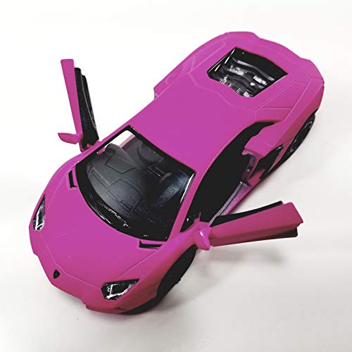 Kinsmart HOT Pink Matte Aventador LP-700 1:38 miniatura 3