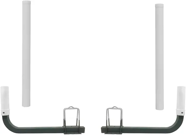 Sebnux Galvanized Steel Boat Trailer Guide with PVC Pipes for Ski Boat Fishing Boat, Sailboat Trailer 40 Inches
