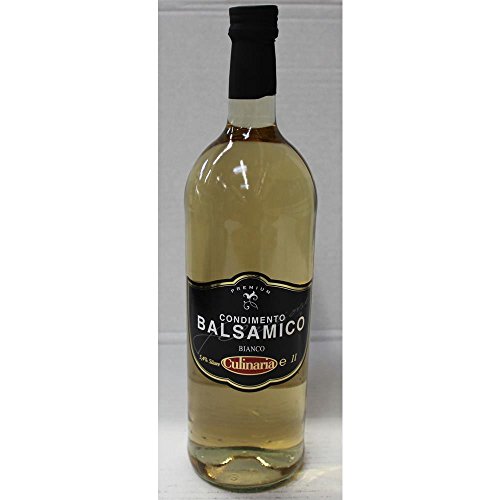 Culinaria Condimento Balsamico Bianco Premium - Vinagre de vino (botella de 1 litro)