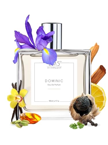 Image of EM5 Dominic Unisex Perfume Spray | EDP Spray for Men & Women | Woody Citrus Warm & Spicy | Strong & Long Lasting Fragrance.