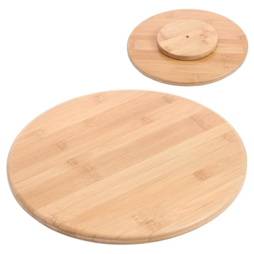 MA MAISON Piatto Girevole 360° in Legno Vassoio Tondo - Ristorante, Tavola, Aperitivo, Antipasto, Formaggi, Salumi, Pizza - Diametro Ø40 cm Resistente da Cucina