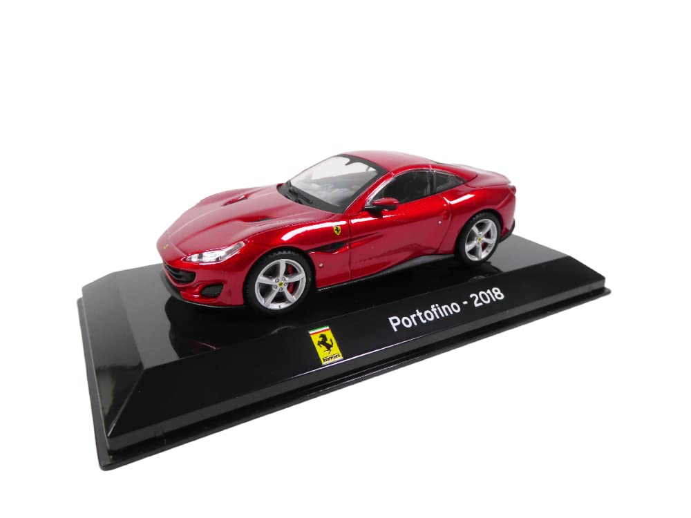 Lotto 3 Modellini Auto Ferrari 1/43 - LaFerrari, 812 Superfast, Portofino, In Scatola Plexiglas - 3