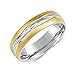 Produktbild SILVEGO Ehering Damen und Herren Edelstahl vergoldet (59 (18.8))