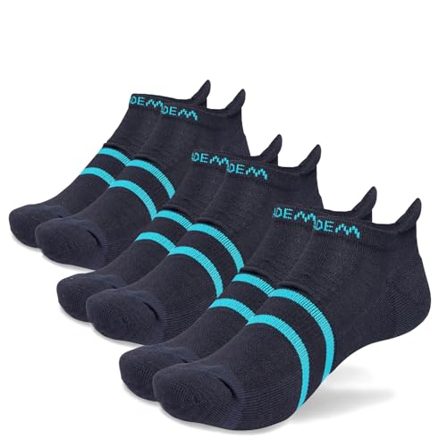 Diadem Sports Performance Ankle Socks 3 Pack | Cushioned Athletic Unisex Socks - Moisture-Wicking, Breathable, Arch Band