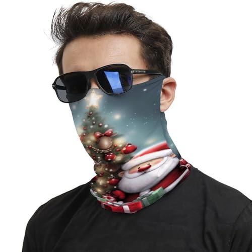 Neck Gaiter Merry Christmas Face Mask for Travel Face Cover Scarf for Men Women Elastic Headbands Wind-proof Bandana for Skiing Fishing Hiking Cycling2