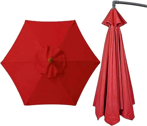 Parasol de marché auvent de remplacement 6/8 bras étanche et anti-UV pour terrasse
