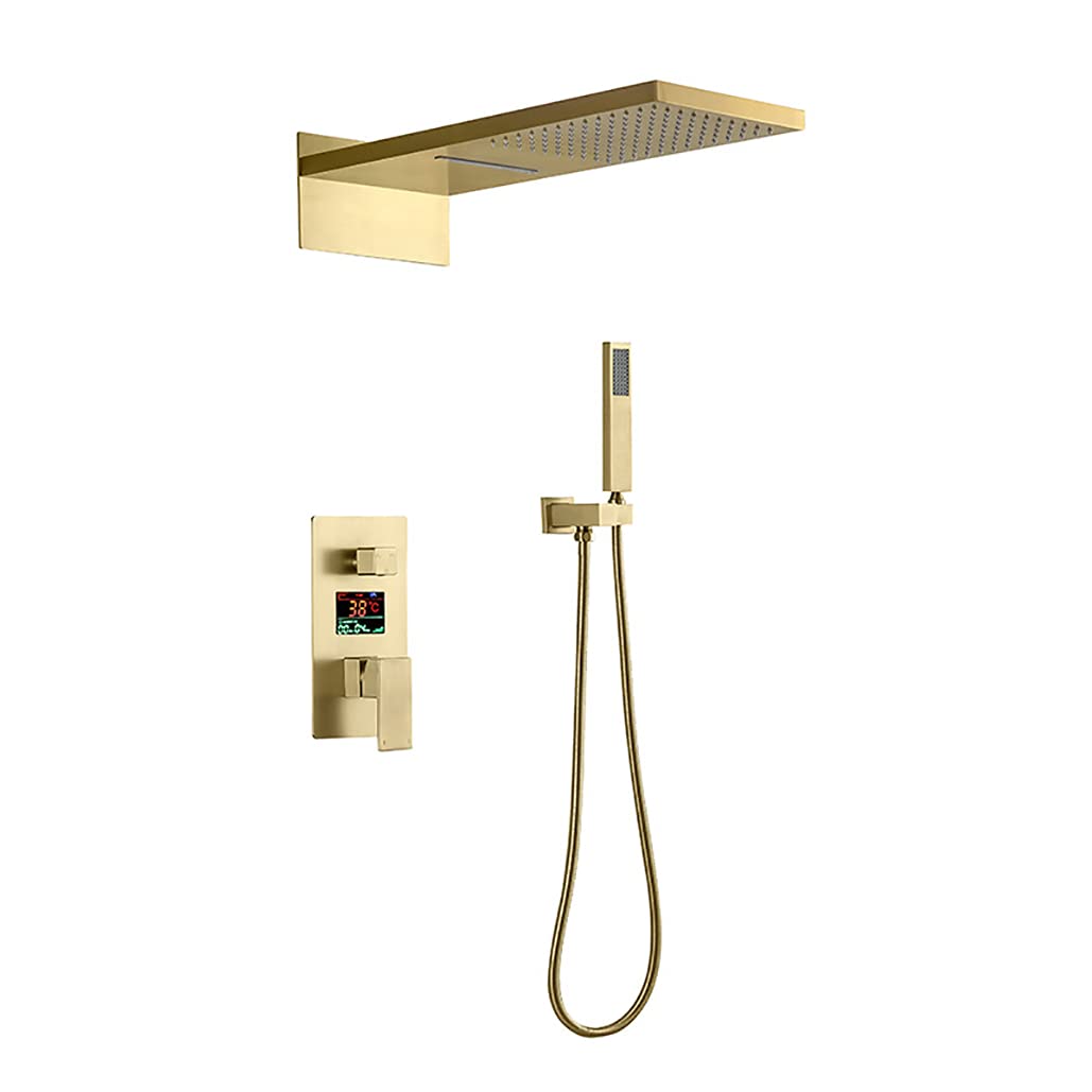 Système de douche encastré pour douche de pluie constante et contrôle LED