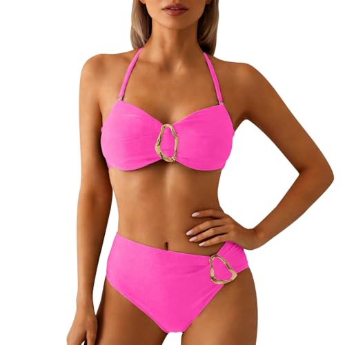 Tankini deux pièces rose S gainant et réglable pour silhouette élégante