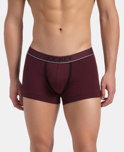 Image of Jockey 8015 Men Super Combed Cotton Solid Trunk (Pack of 2)