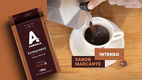 Café Torrado e Moído América Vácuo Extraforte 500 g