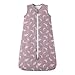 Owlivia Rayon from Bamboo Baby Sleep Sack, Unisex Toddler Sleeping Bag, 1.0 TOG, Boy/Girl Wearable Blanket(12-18 Months, Feather Mauve)
