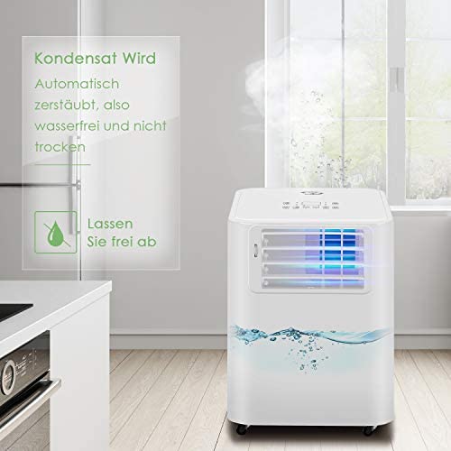 Mobiles Klimagerät, 4in1 Mobile Klimaanlage, Kühlen, Entfeuchten