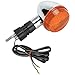 K&S DOT Compliant Chrome Turn Signal w/Amber Lens (25-1243)